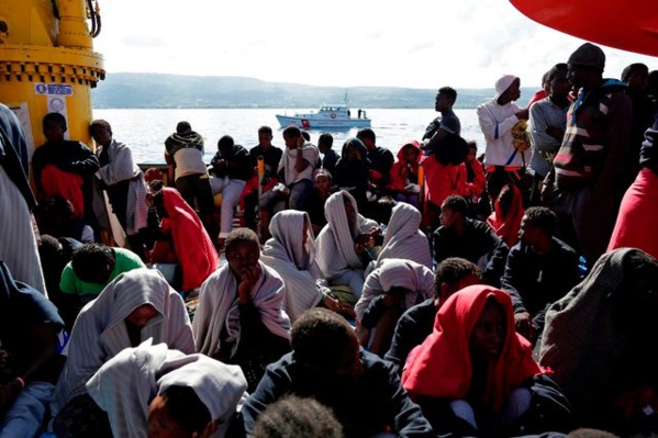 En Méditerranée, 2.400 migrants sauvés, 14 morts