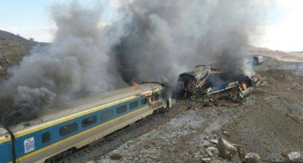 IRAN : Au moins 31 morts dans une collision ferroviaire en Iran