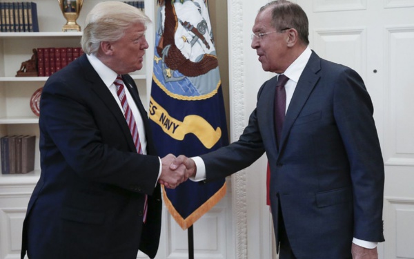 Donald Trump lors de sa rencontre avec Serguei Lavrov
