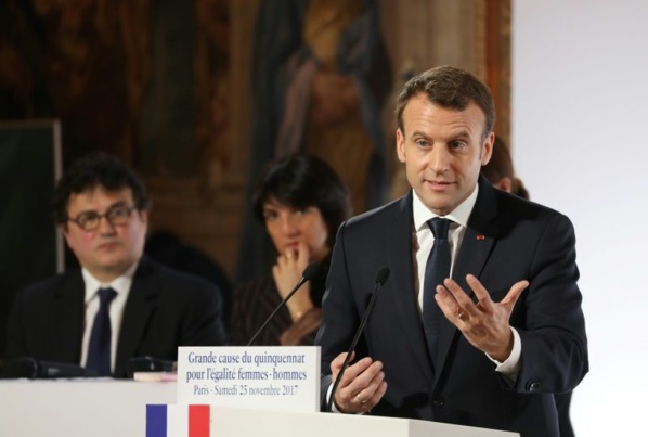 France: Macron fait de l'égalité femmes-hommes sa "grande cause"