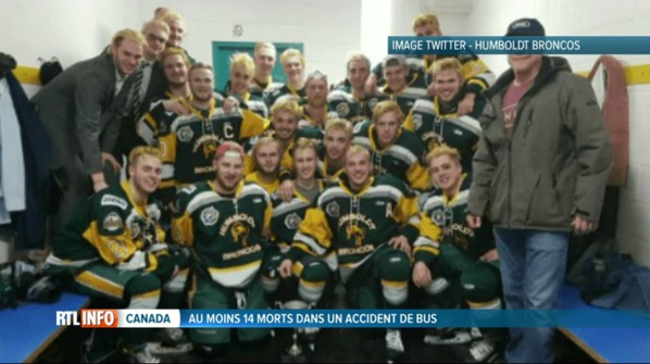 Canada: 14 morts dans un accident entre un car de jeunes hockeyeurs et un camion