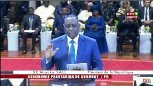 Macky Sall a prêté serment : « Devant Dieu et devant la nation sénégalaise…»