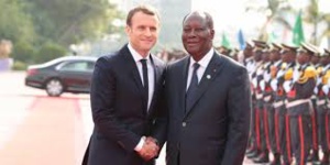 Emmanuel Macron en visite à Abidjan un an avant la présidentielle de 2020