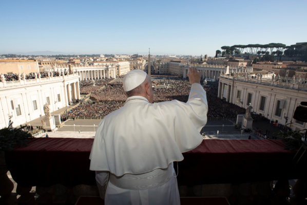 A Noël, le pape appelle à "garantir la sécurité" au Moyen-Orient