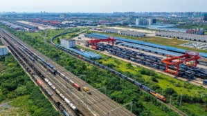 Des trains de marchandises entre la Chine et l'Europe