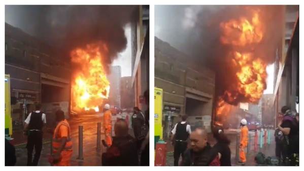 Spectaculaire incendie dans le centre de Londres