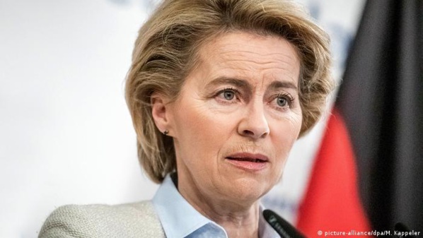 Ursula van der Leyen, présidente de la Commission de l'Union européenne