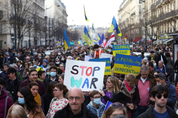 Guerre en Ukraine - Des milliers d’Européens dans les rues en soutien à l’Ukraine