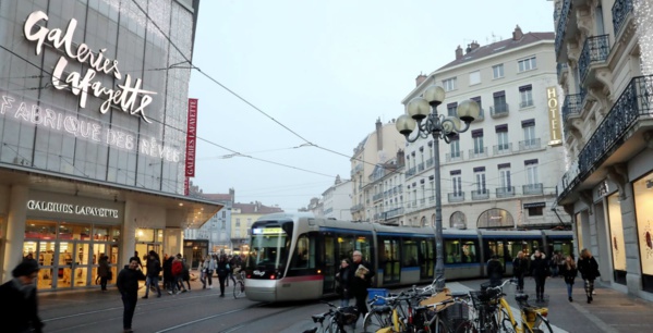 Un coin du centre-ville de Grenoble