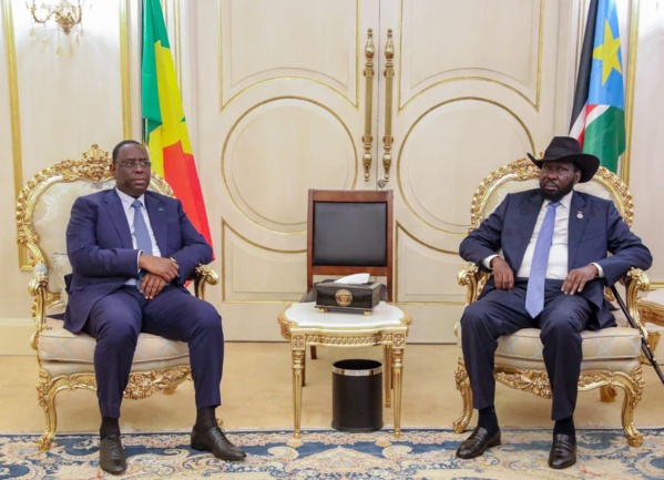 Le président Macky Sall et son homologue du Soudan du Sud Salva Kiir