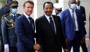 Les président Paul Biya et Emmanuel Macron à Yaoundé