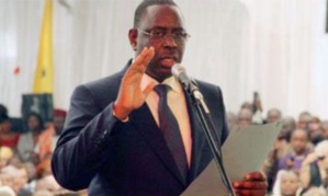 Le Président Macky Sall lors de sa prestation de serment en 2019