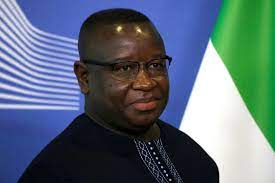 Le président sierra-léonais Julius Mada Bio