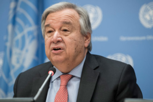 Le secrétaire général des Nations unies Antonio Guterres