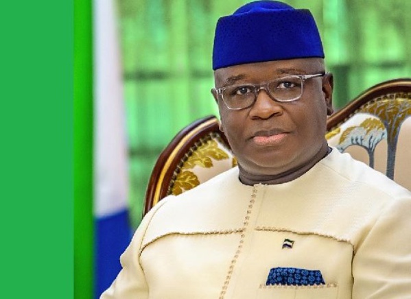 Le président sierra léonais Julius Maada Bio