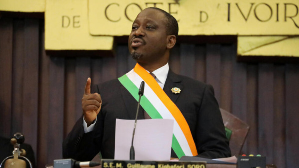 Guillaume Soro, du temps où il était président de l'Assemblée nationale de Côte d'Ivoire (2012-2019)