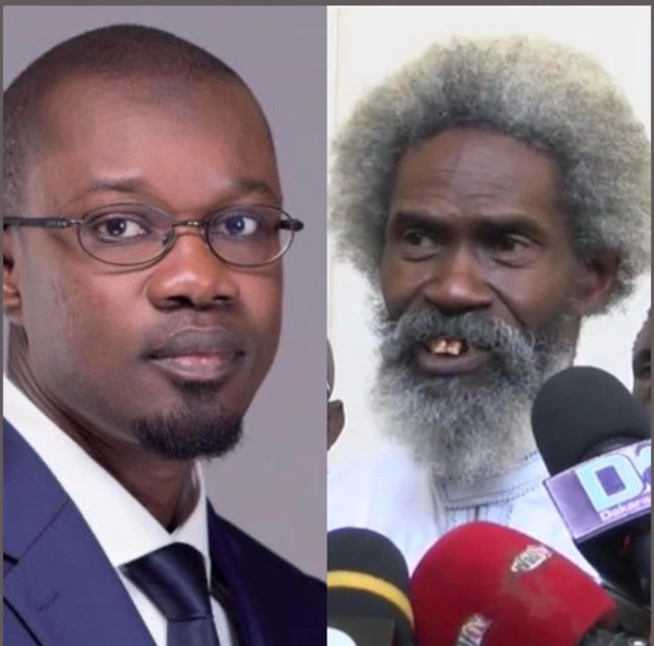 Me Ciré Clédor Ly (d) et Ousmane Sonko