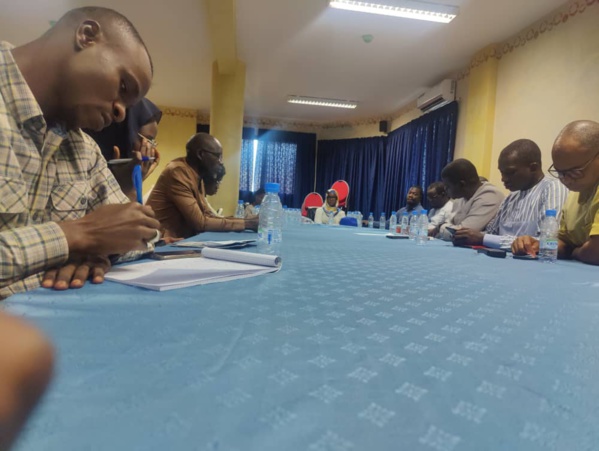 La réunion de la CAP ce 6 février 2024 à la Maison de la presse à Dakar.