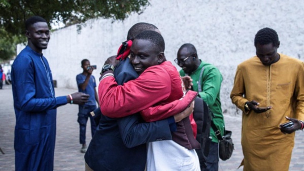 Un détenu qui vient de quitter la prison de Rebeuss, le 15 février 2024