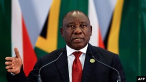 Le président Cyril Ramaphosa