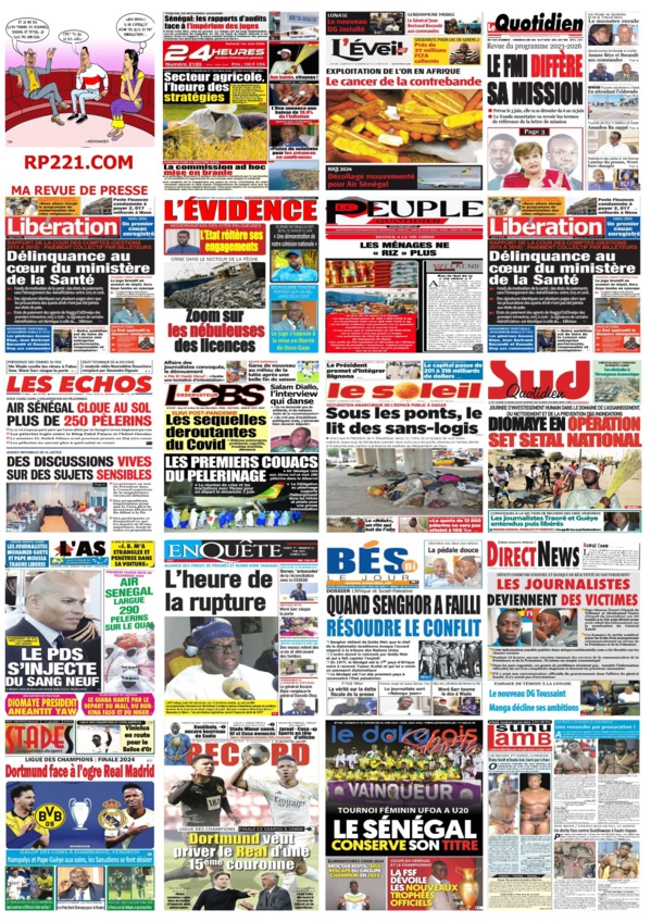 IMPACT - Les UNES de la presse du 1er juin 2024