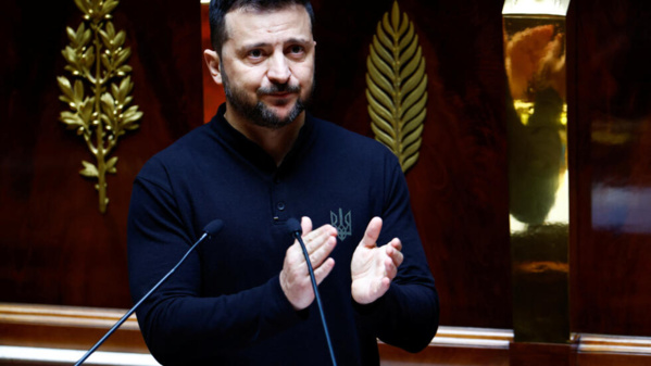 Guerre en Ukraine : À l'Assemblée nationale française, Zelensky remercie la France pour son soutien