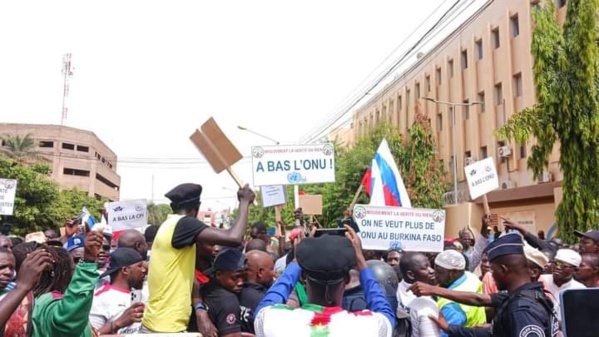 Burkina Faso : manifestation contre l’ONU à Ouagadougou