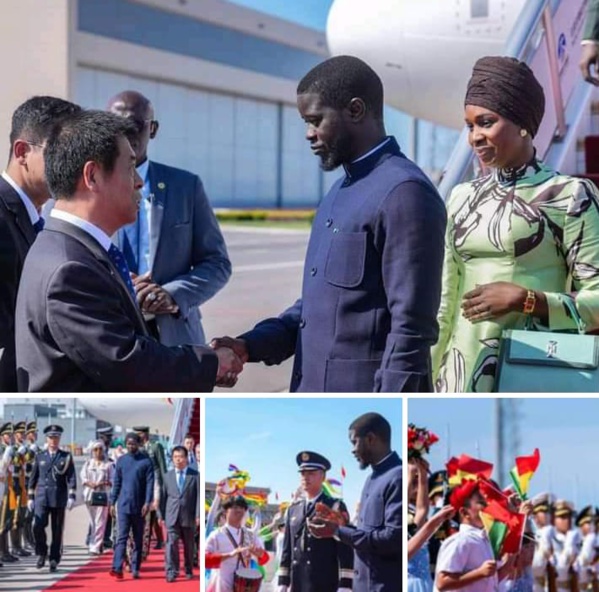 Bassirou Diomaye Faye a entamé lundi sa visite d'Etat en Chine