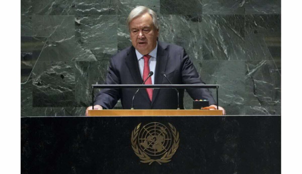 Antonio Guterres, secrétaire général des Nations unies