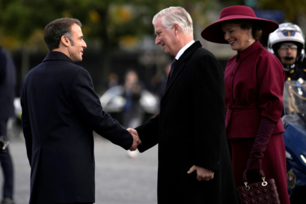 Le roi des Belges Philippe et son épouse Mathilde entament une visite d'Etat en France