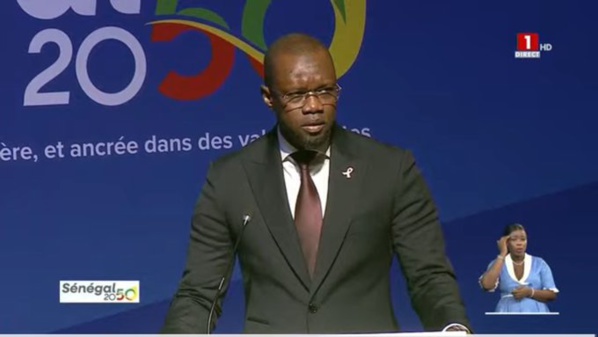 Le PM au lancement du document de politique nationale de développement ‘’Sénégal 2050’’, le 14 octobre 2024 au Cicad de Diamniadio