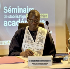 Le ministre de l'Enseignement supérieur Abdourahmane Diouf