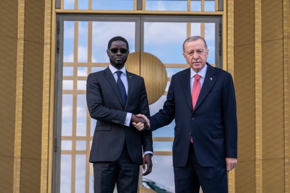 Le président turc Recep Tayyip Erdogan et son homologue sénégalais, le 31 octobre 2024 à Ankara (Photo : présidence sénégalaise)