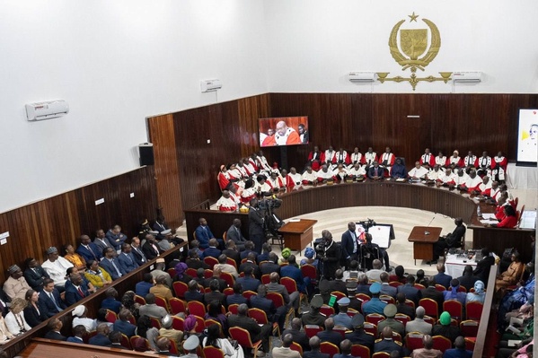 La rentrée des cours et tribunaux, le 16 janvier 2025 au siège de la Cour suprême à Dakar