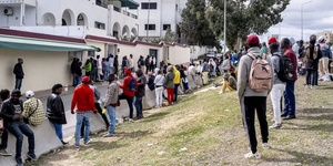 Des migrants subsaharienne en Tunisie