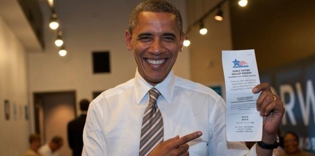 Barack Obama a voté par anticipation