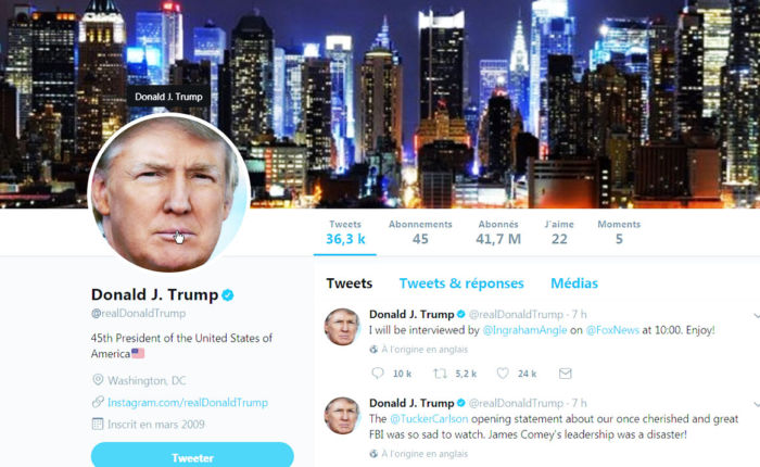 Le compte Twitter de Trump désactivé par un employé du réseau social