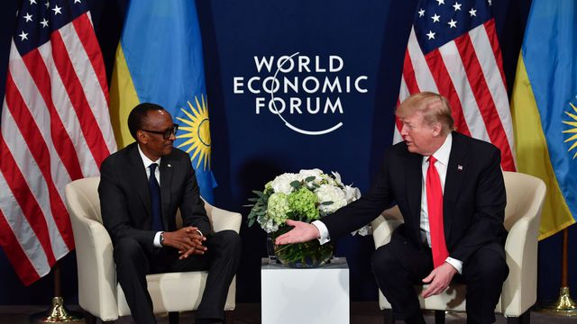 Trump adresse de Davos "ses sentiments chaleureux" aux Africains