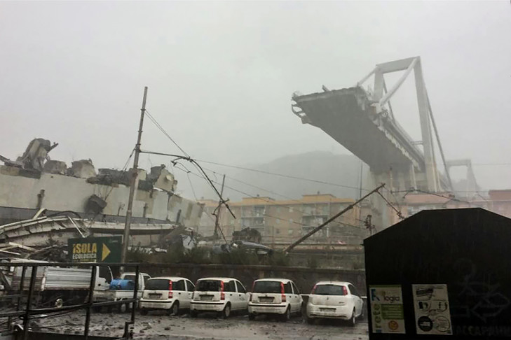 Italie: une trentaine de morts dans l'effondrement d'un viaduc autoroutier à Gênes