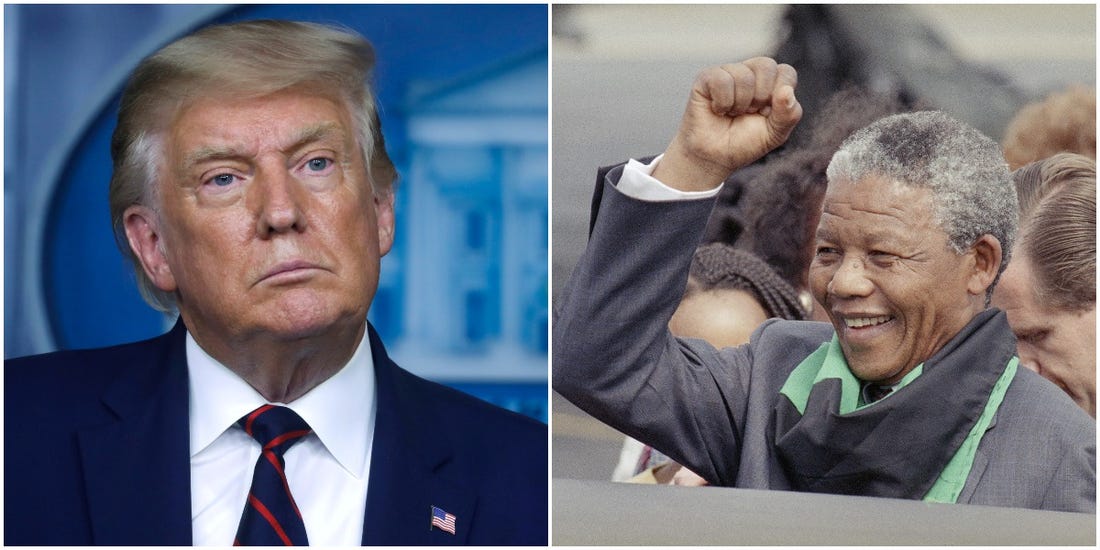 Quand Donald Trump "insulte" la mémoire de Mandela, la colère gronde en Afrique du Sud