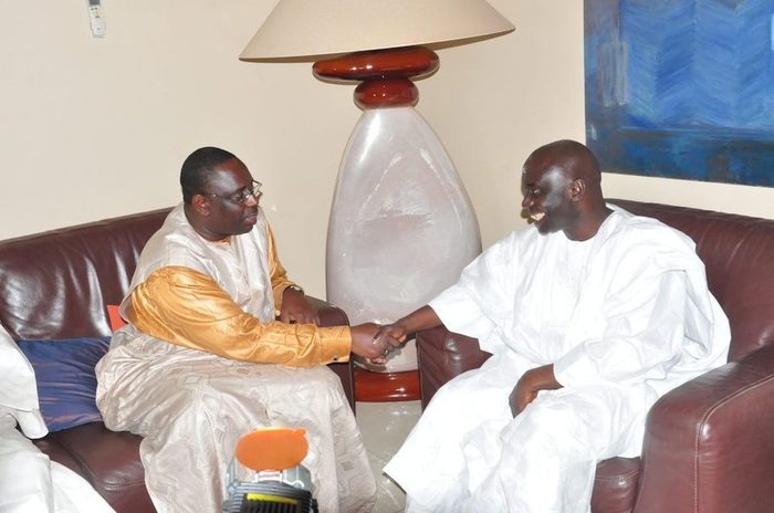 Macky Sall (g) et Idrissa Seck, son nouvel allié politique