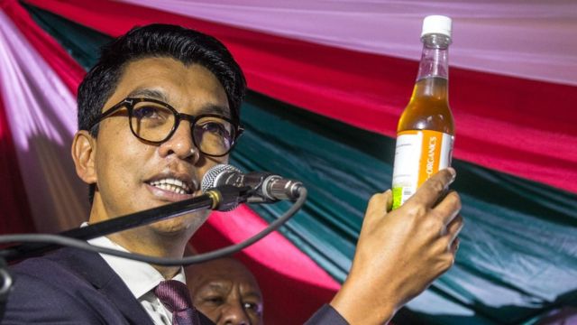 Le président Rajoelina, en première ligne dans la lutte contre le coronavirus dans l'île.