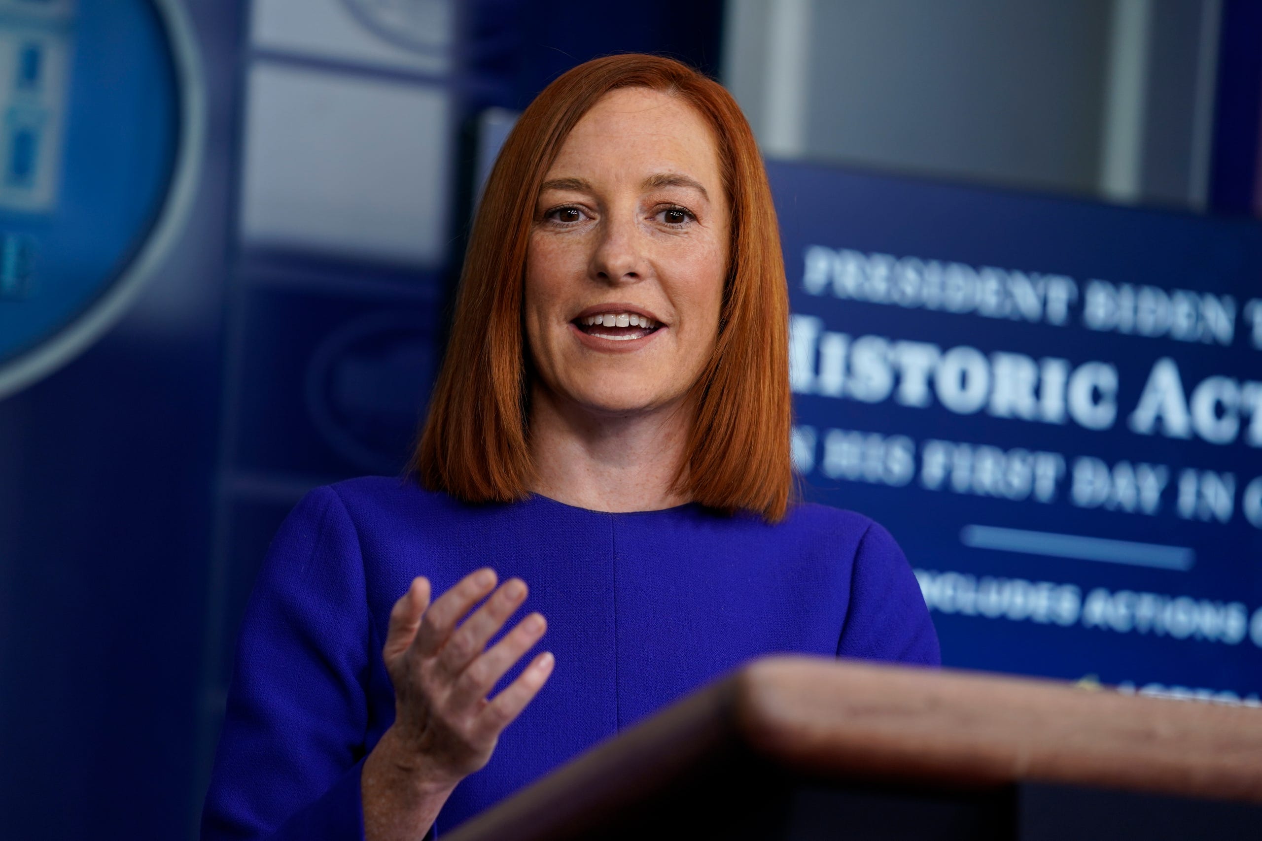 La porte-parole de la Maison Blanche, Jen Psaki