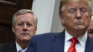 Donald Trump et son ex chef de cabinet à la Maison Blanche, Mark Meadows