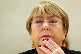 Michelle Bachelet, la cheffe des Droits de l'homme à l'ONU