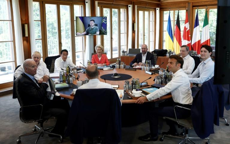 Le G7 annonce durcir ses sanctions contre Moscou avant l'intervention de Zelensky