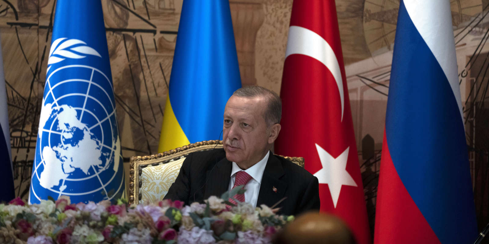 Le président turc Reccep Tayyip Erdogan, hôte de la signature de l'accord russo-ukrainien sur les céréales