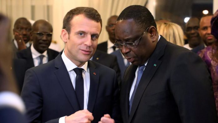 Les présidents Emmanuel Macron et Macky Sall