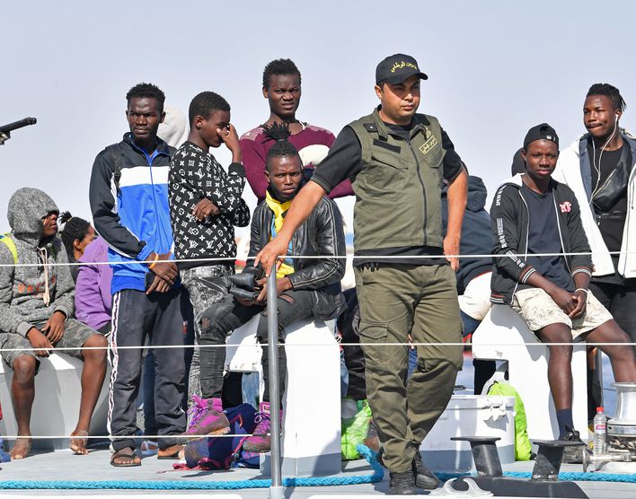 Migrants en Tunisie: photo d'illustration