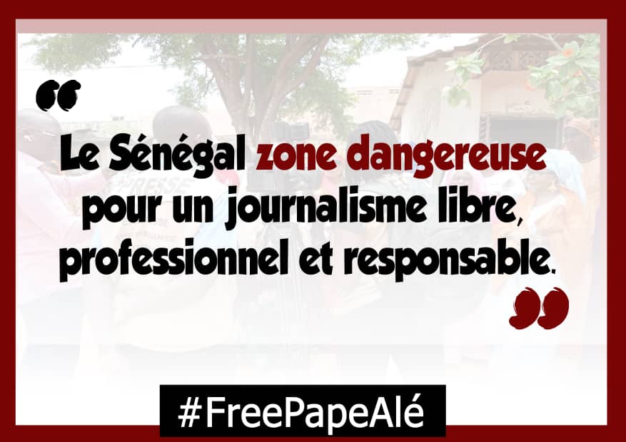 Le journaliste Pape Alé Niang emprisonné pour des délits de presse